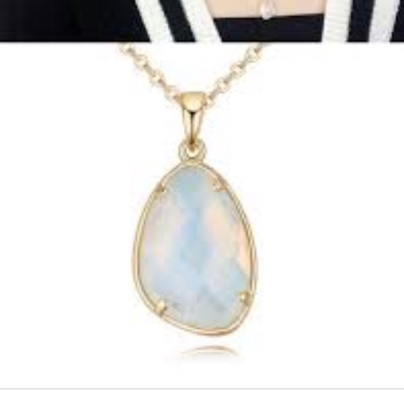 Natural Rose Quartz Pendant With Chain Oval Facet - Picture 2 of 6